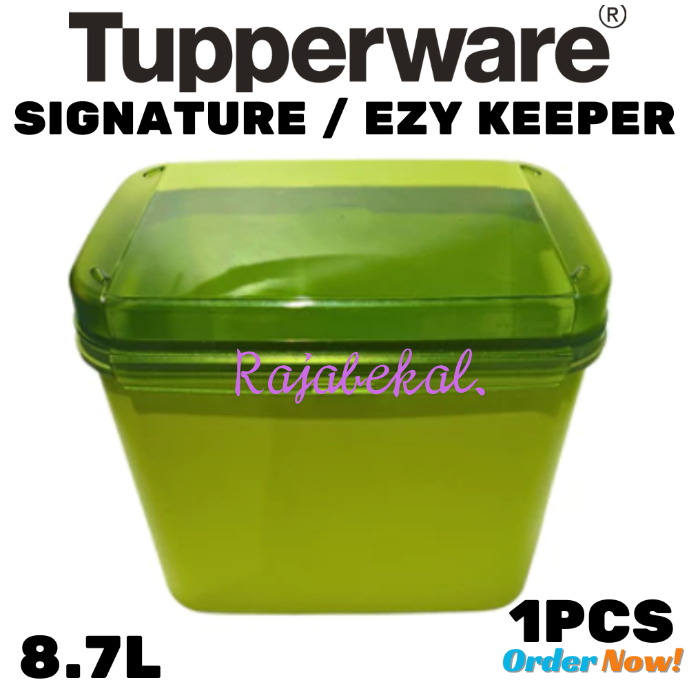 PROMO Tupperware  Ezy Keeper Signature Rectangular Hijau 8.7L