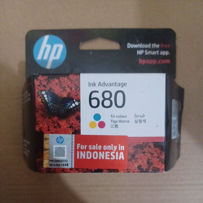 Tinta hp 680 warna hp deskjet 1100,2100