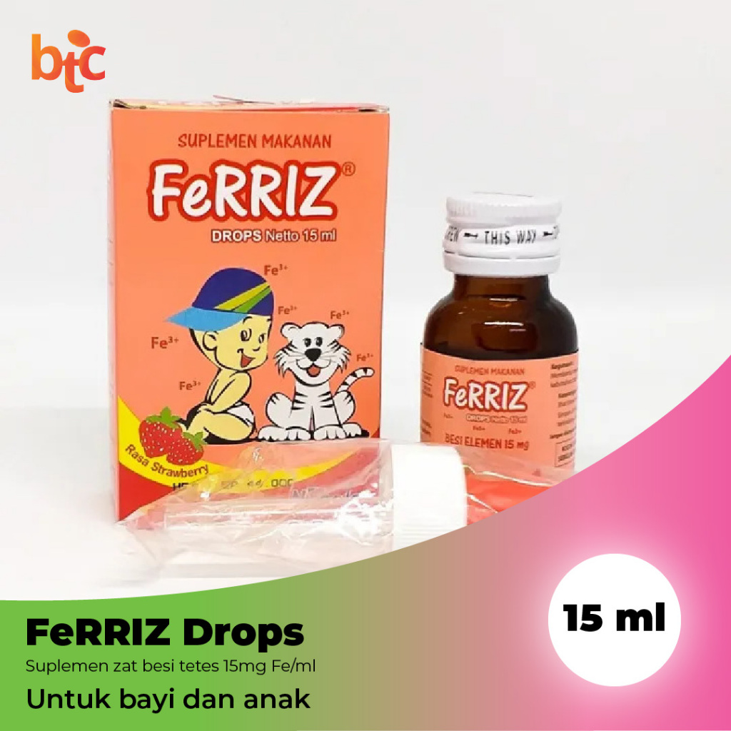 Ferriz Drops suplemen zat besi untuk bayi/anak, 15ml