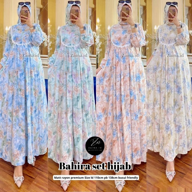 Bahira Dress Set Hijab by ZAINA.ID