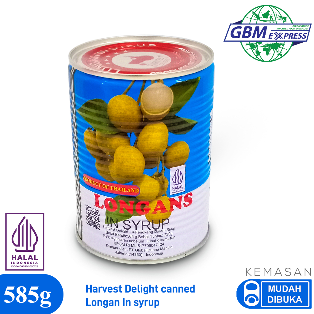 

Harvest Delight Canned Longan in Syrup 565g