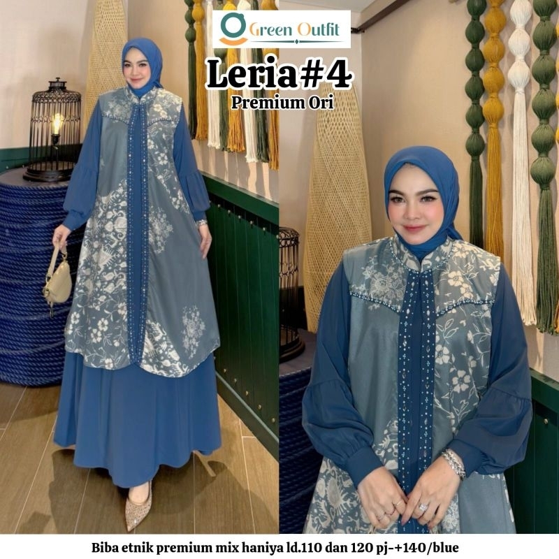 Leria Dress Premium Doby Batik Print Premium Mix Haniya Arabian