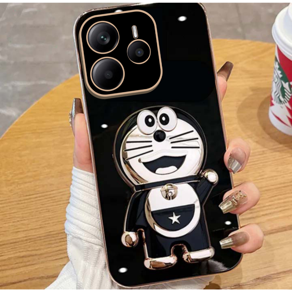 Softcase REDMI NOTE 14 5G 14 PRO 5G 14 PRO PLUS Premium Case free Doraemon Phone Holder