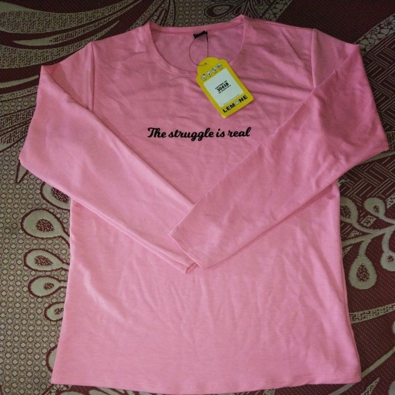 Kaos LEMONE wanita lengan panjang