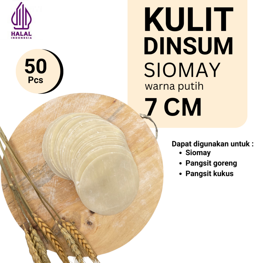 

Kulit Siomay | Kulit Dimsum | ukuran 7 cm | TERMURAH | tipis halal lembut | Isi 50 Lembar | Anti lengket tidak mudah sobek | Halal | Kualitas Terbaik | Kulit Pangsit | KULIT GYOZA | Siomay Bulat (Dimsum)