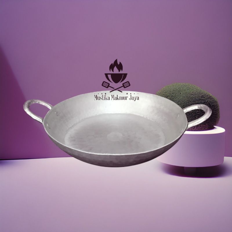 Wajan Datar Alumunium Asli Garut Bahan Tebal dan Anti Lengket