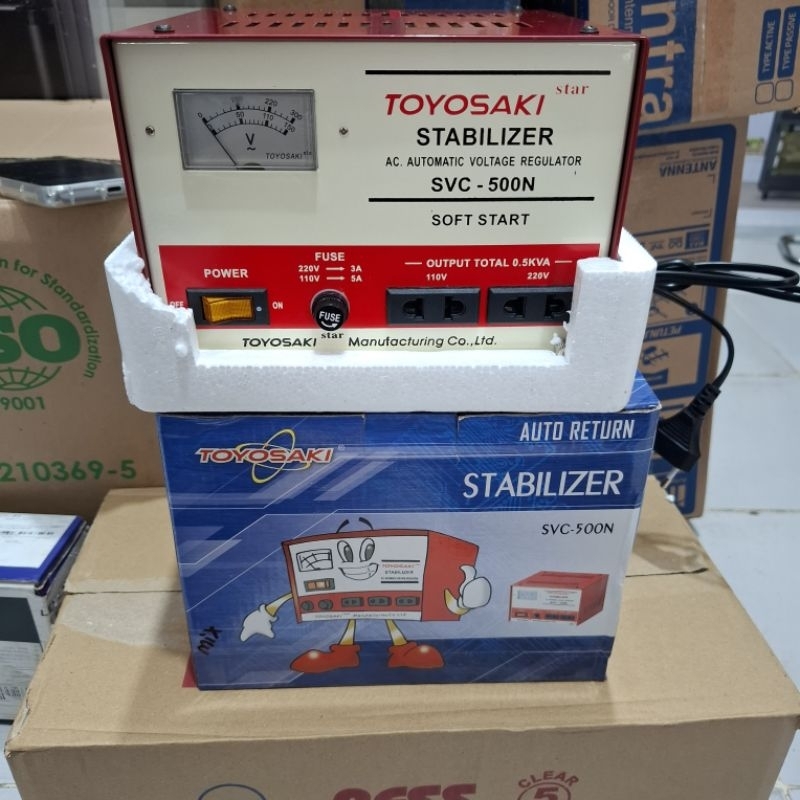 Stabilizer Toyosaki 500N dan 1000N  original || alat penstabil Listrik