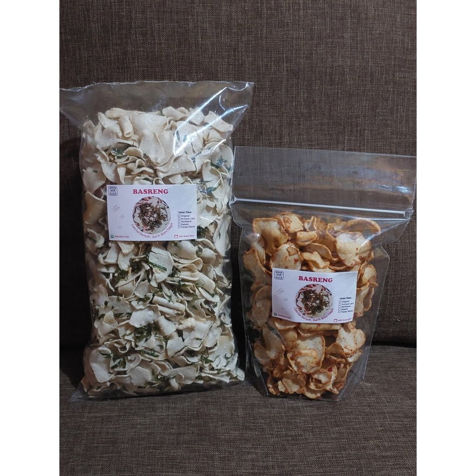 

Basreng Bumbu Rujak Pedas Manis Basah Premium Homemade 500 gr