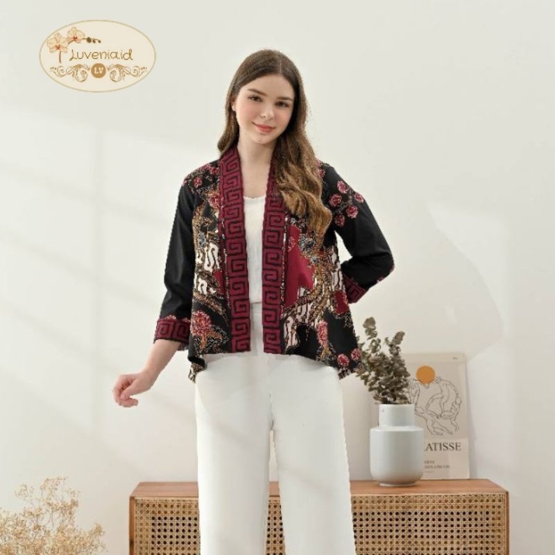 Outer Batik 241 AAN /Rompi Batik Wanita Modern /Batik Etnik
