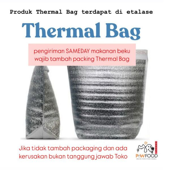 

Packing Extra Khusus Makanan Sameday Thermal Bag WAJIB UNTUK SAMEDAY thermal bag