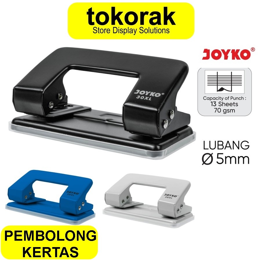 

JOYKO PUNCH HOLE 5MM PEMBOLONG KERTAS 5 MM JOYKO PUNCHER NO.30XL 2 LUBANG