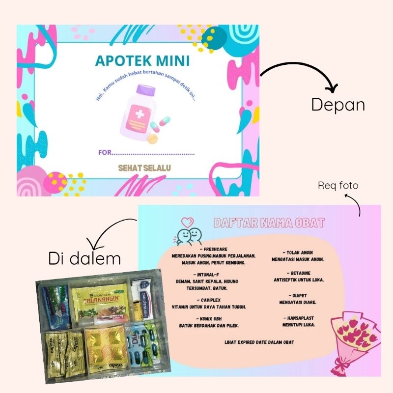 

apotek mini buat pacar buat ayang gift box lengkap custom buat pacar lengkap box custom buat ayang lengkap lucu