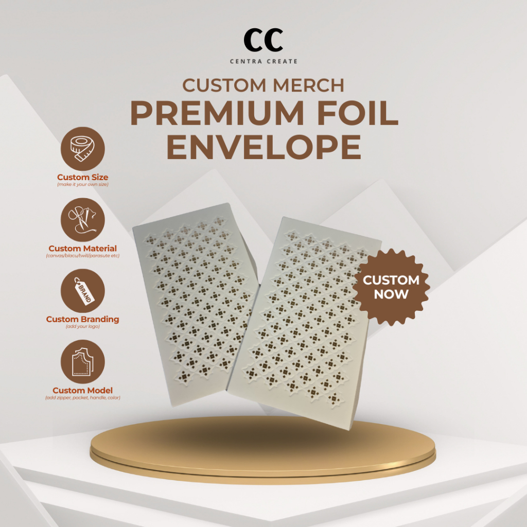 

[CUSTOM] Premium Envelope (Amplop) Foil | PR Package, Corporate Hampers, Merchandise, Seasonal Hampers