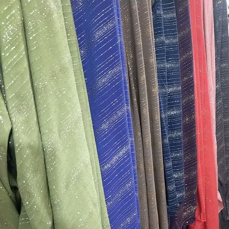 bahan spandek gliter