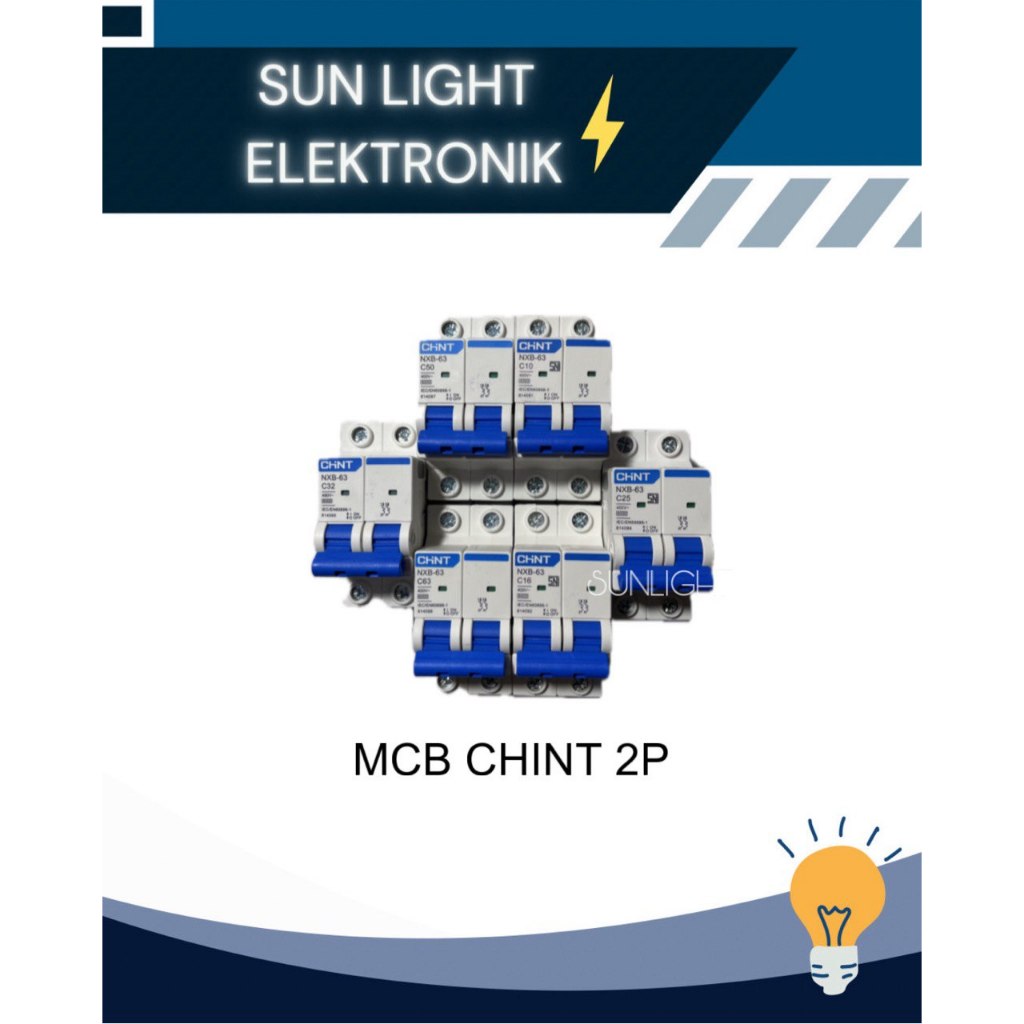 MCB CHINT 2P [C10 / C16 / C25 / C32 / C50 / C63]