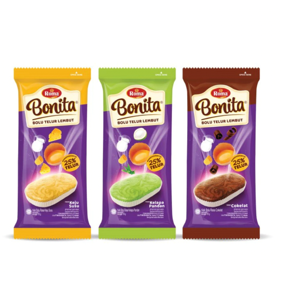 

[PROMO!!] Roma Bonita 1 PAK isi 12 x 30gr - bolu roma nikmat enak termurah diskon mantap sehat