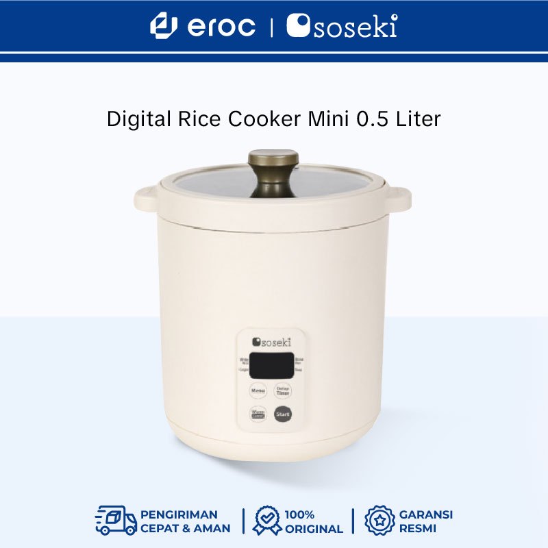 SOSEKI Digital Rice Cooker Mini 0,5 Liter