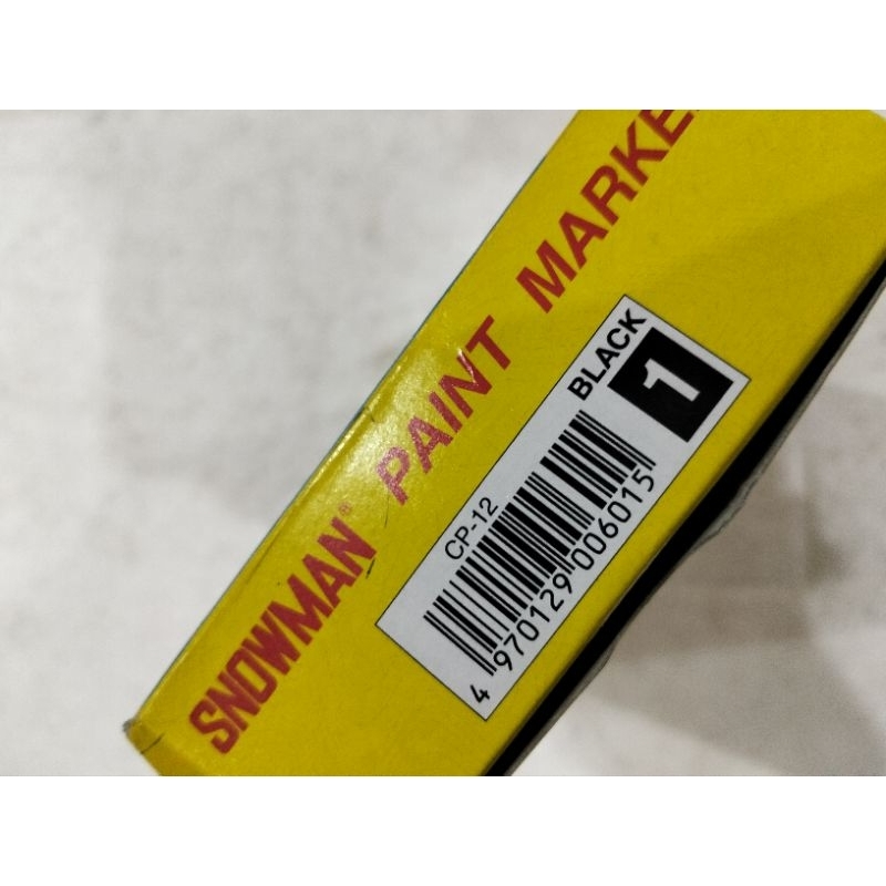 

SPIDOL MARKER BLACK PAINT CP 12 MERK SNOWMAN