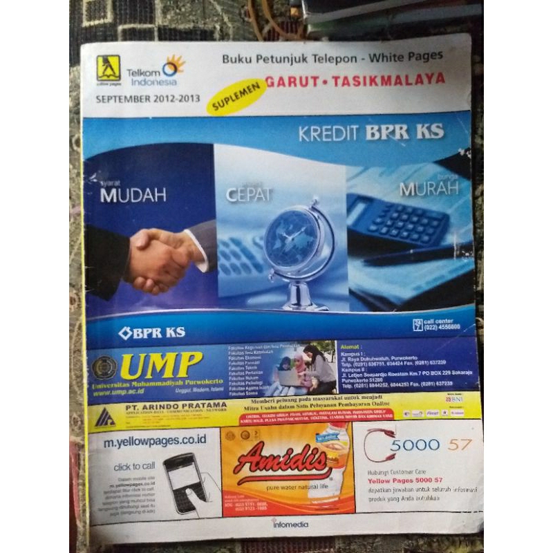 Majalah Petunjuk Telepon-White Pages Garut-Tasikmalaya September 2012-2013