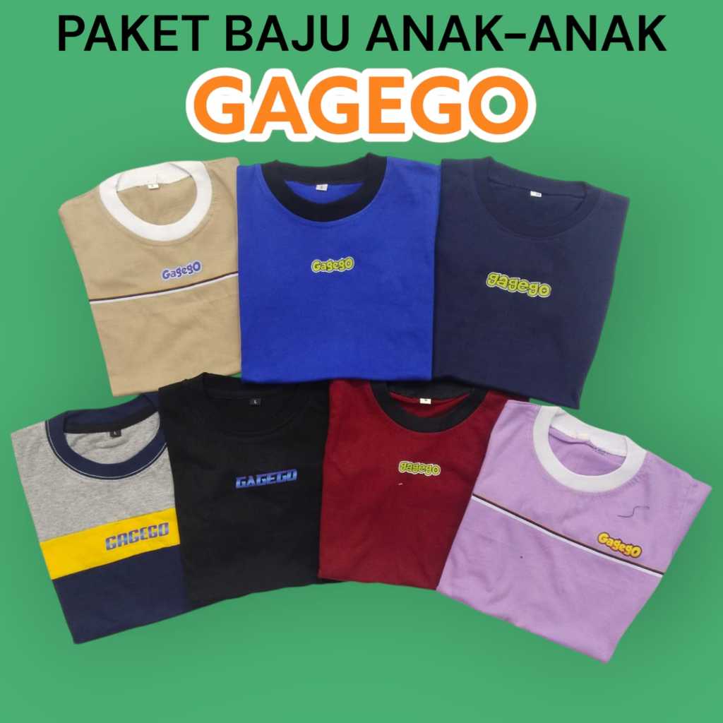 BAJU ANAK-ANAK DISTRO MOTIF GAGEGO UMUR 1-5 TAHUN BAHAN KATUN COMBED 24S ADEM