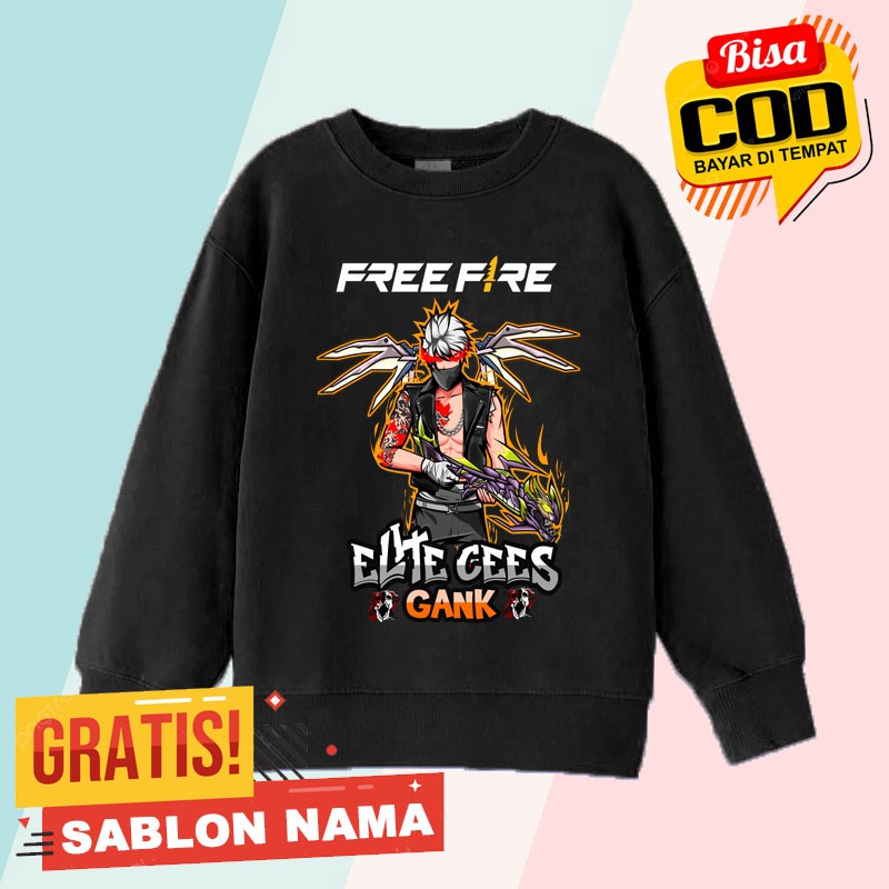 Sweater Anak FF Sg Panjang / Jaket Anak Laki Laki & Perempuan Ff SG Panjang
