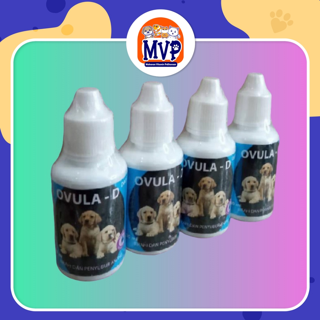 Ovula Dog Drop 30 ml - Obat Birahi, Penyuburan Anjing, Meningkatkan Birahi Betina, Stamina Jantan