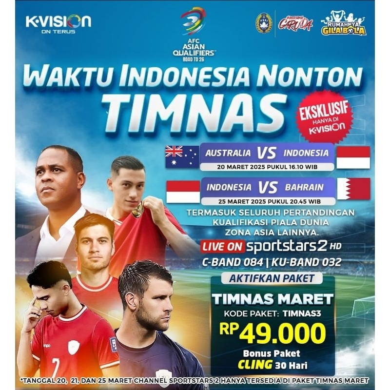 Paket Kvision Kualifikasi piala dunia 2026