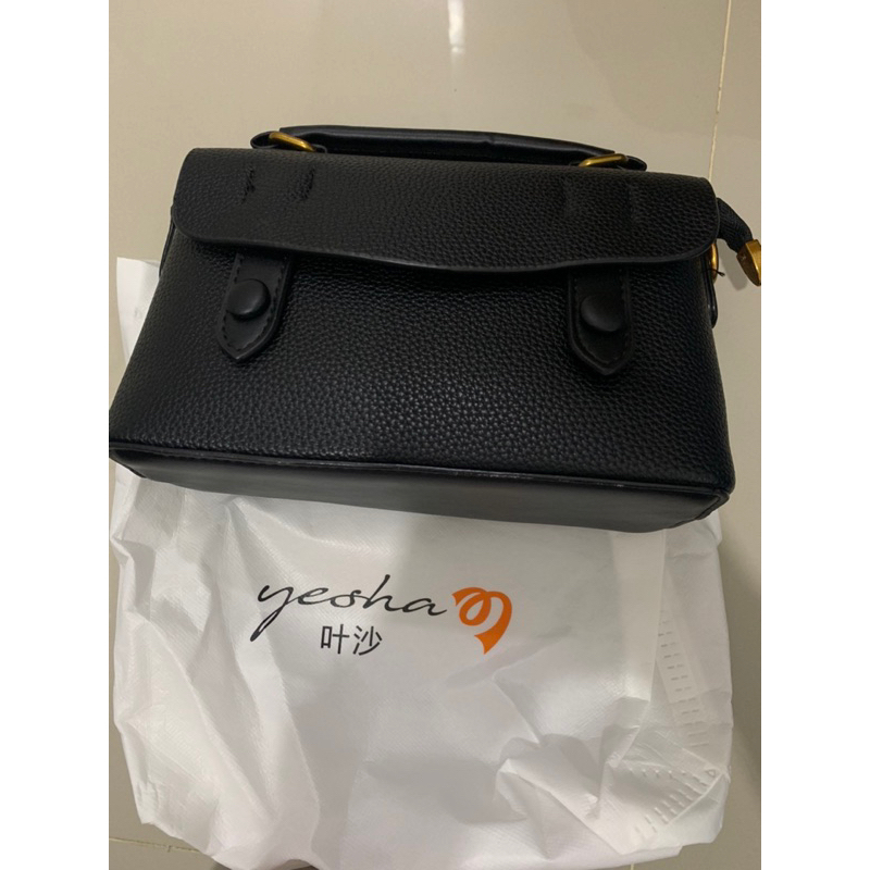 Tas hitam import premium kulit jeruk
