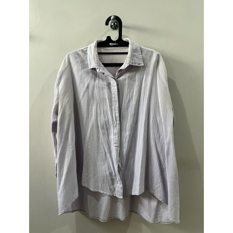 Kemeja Linen Sky Blue