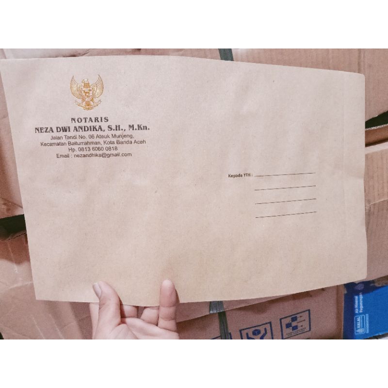 

amplop coklat folio+ dan garuda poly emas