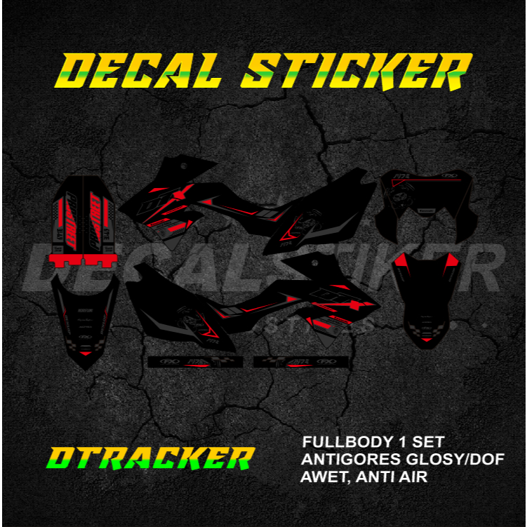 DECAL STIKER DTRACKER 150 FULLBODY (009) DEKAL STICKER DTX SE 2016 2017 2018 2019 2020 2021 2022 202
