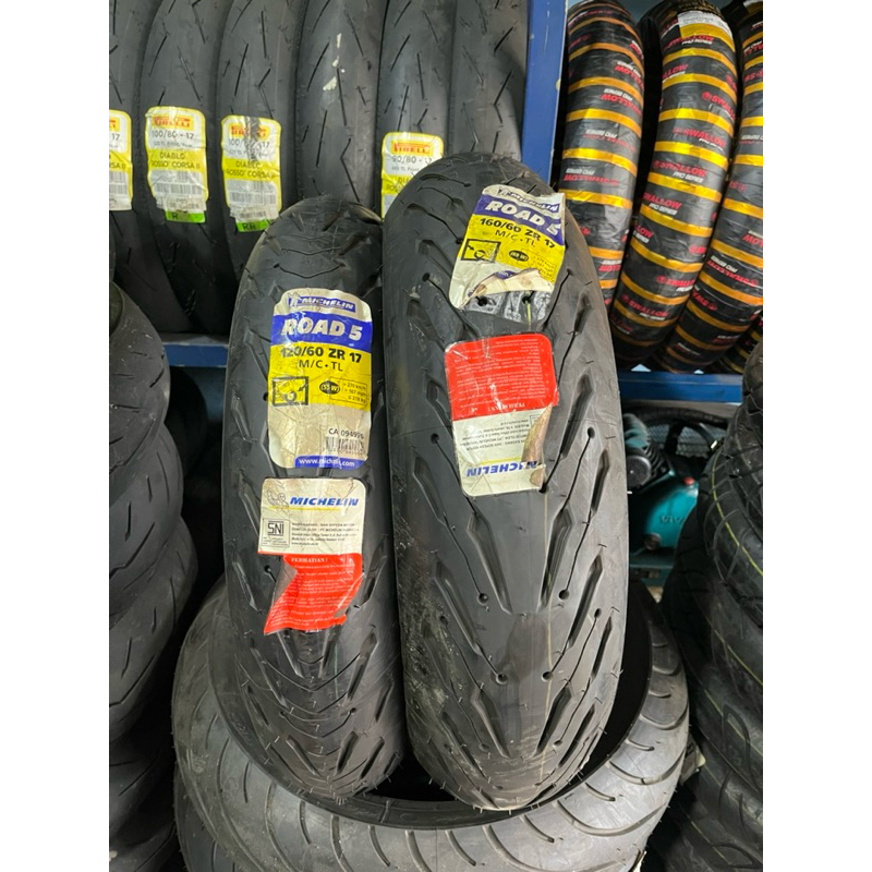 michelin power 160/60-17 dan 120/60-17 New