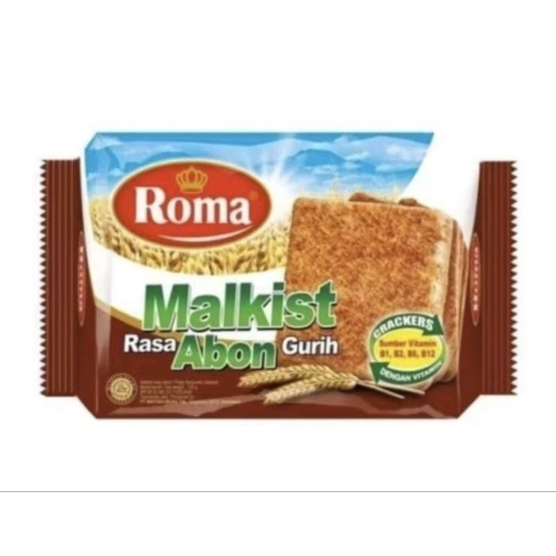 

Snack Camilan Roma Malkist Abon 20gr 105gr dan 224gr