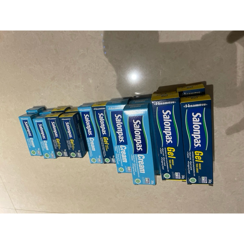 salonpas gel & cream size 5gr 15gr 30gr
