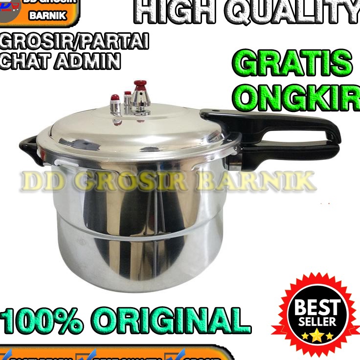 HJ6 DGB PANCI PRESTO 8L 8 LITER 8 L HAPPY TUTUP KACA