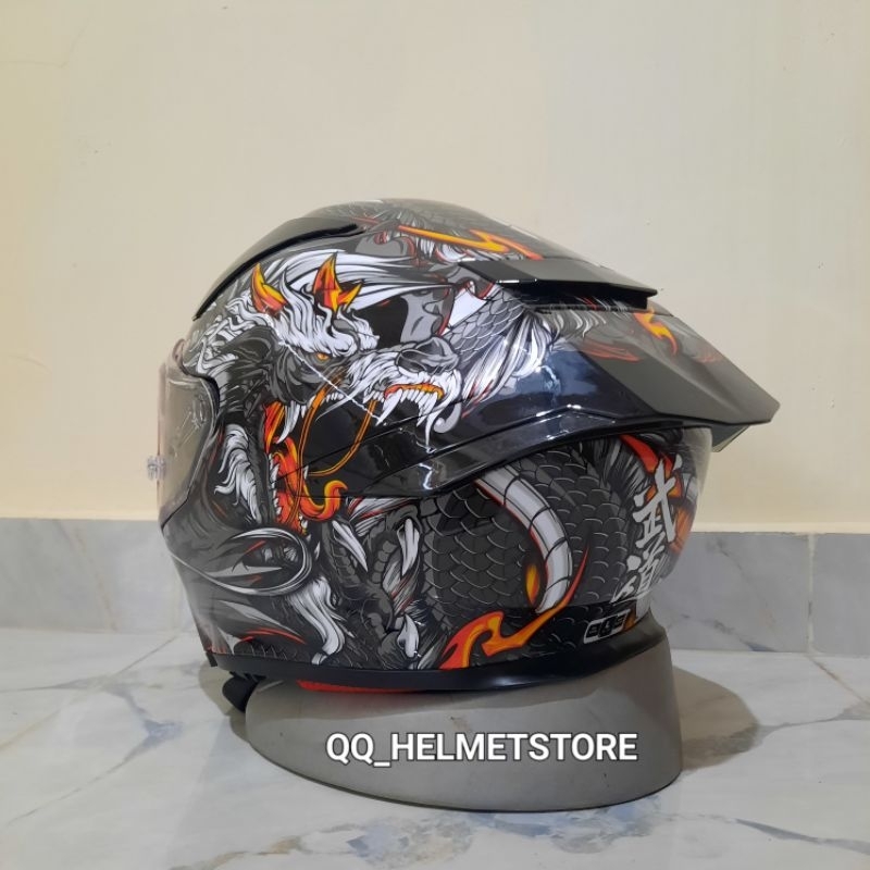 HELM FULL FACE KYT R2R MOTIF DRAGON