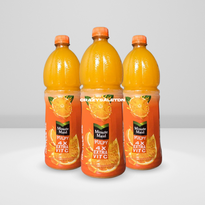 

[CRAZY SALE] Minute Maid Pulpy Orange Pet 1000 Ml
