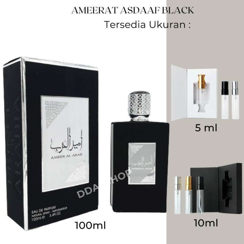 parfum Arab ameerat asdaf black ukuran 100ml