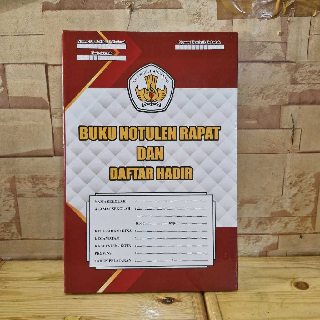 

BUKU NOTULEN RAPAT DAN DAFTAR HADIR BEWARNA DINAS