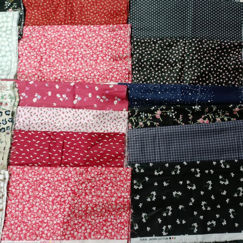 Kain Perca Katun Jepang Tokai Senko Original Untuk Kerajinan