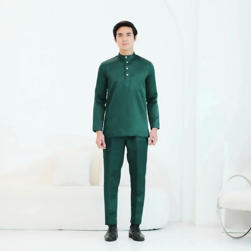 SATU STELL BAJU TELUK BELANGA PRIA baju melayu pria dewasa baju kurung melayu pria setelan baju koko