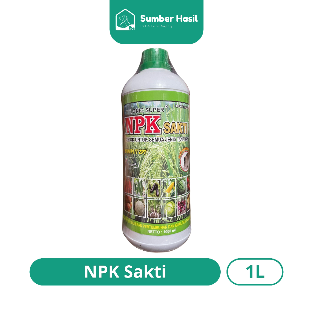 NPK CAIR 1 LITER PUPUK PELENGKAP CAIR NPK SAKTI ORIGINALE