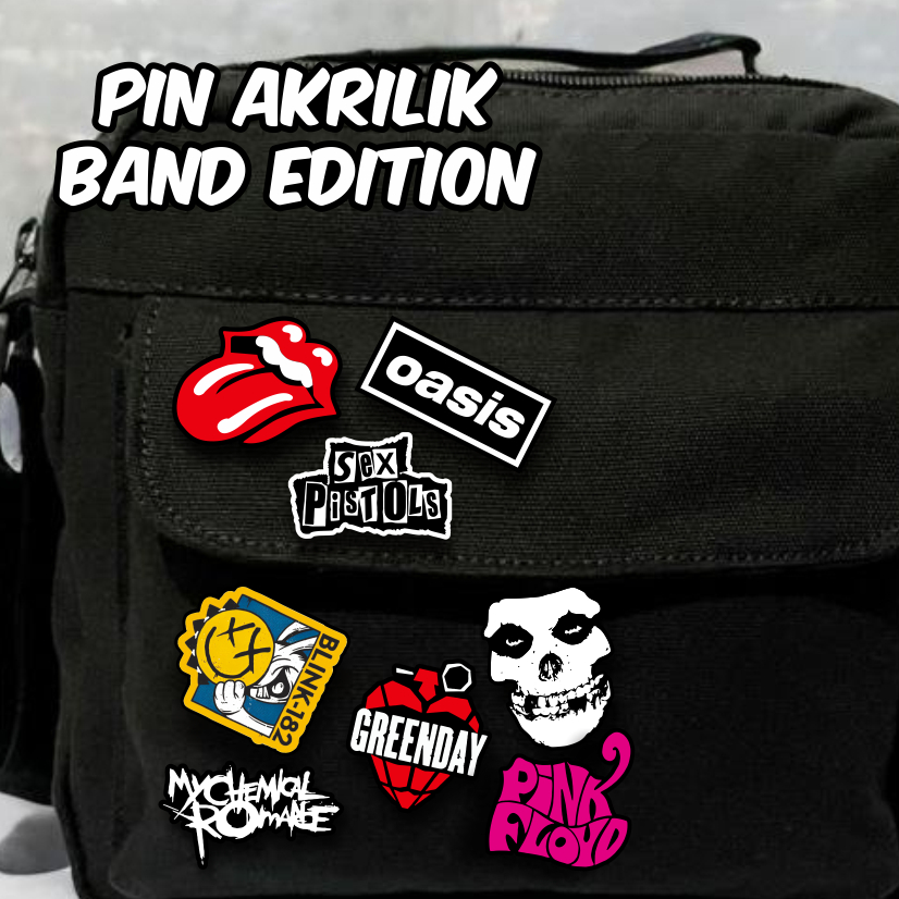 BAND POP PUNK ROCK METAL PIN AKRILIK / BROS AKRILIK [UNOFFICIAL]