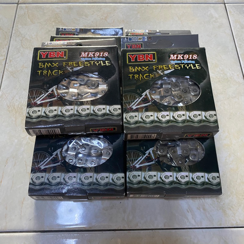 Rantai sepeda BMX YBN MK918 EXODUS Half link full link bmx single speed silver Gold