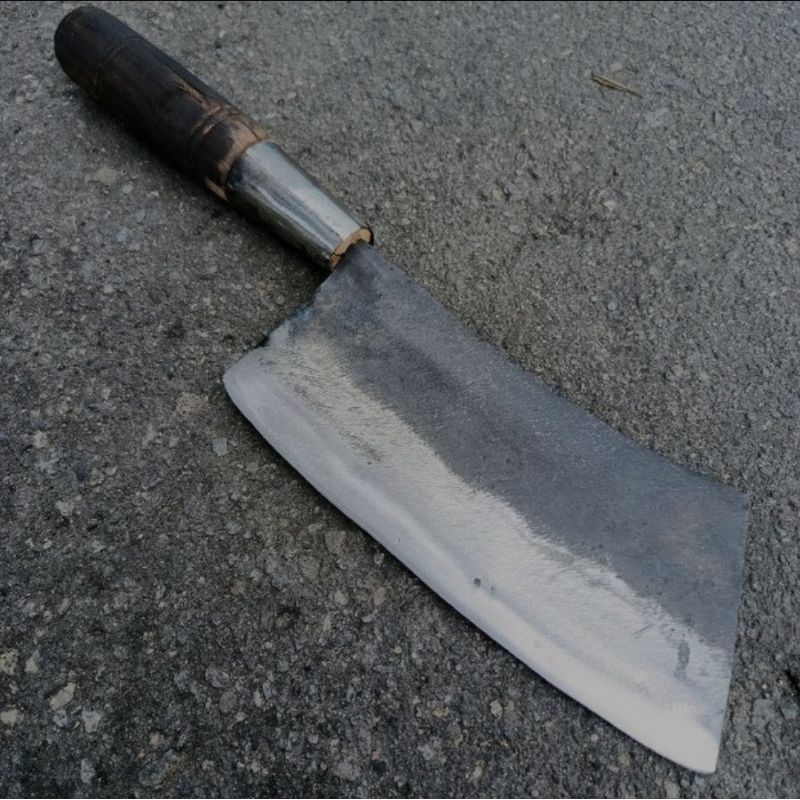 Pisau daging baja asli pisau cacah ayam pisau daging baja