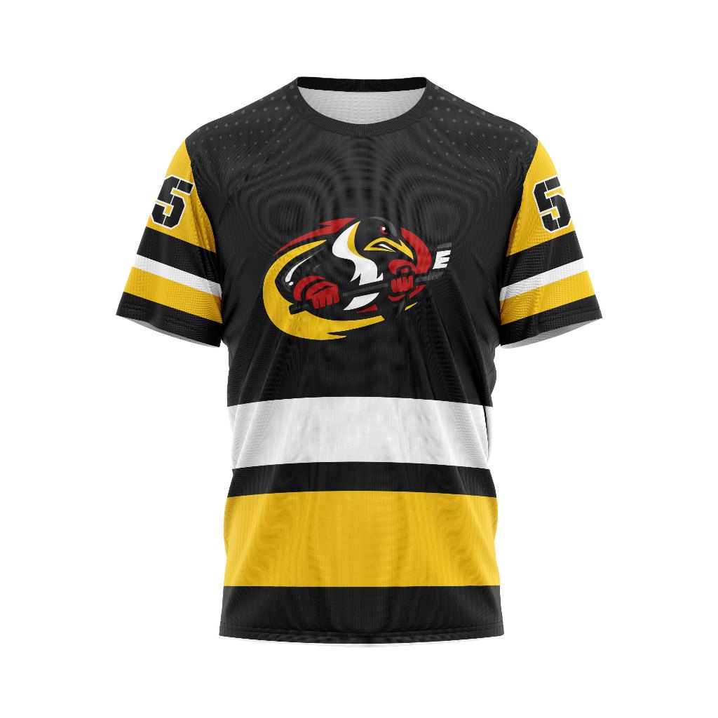 ICE HOCKEY JERSEY Olahraga Pria Dewasa Tangan Panjang Fullprint FREE NAME