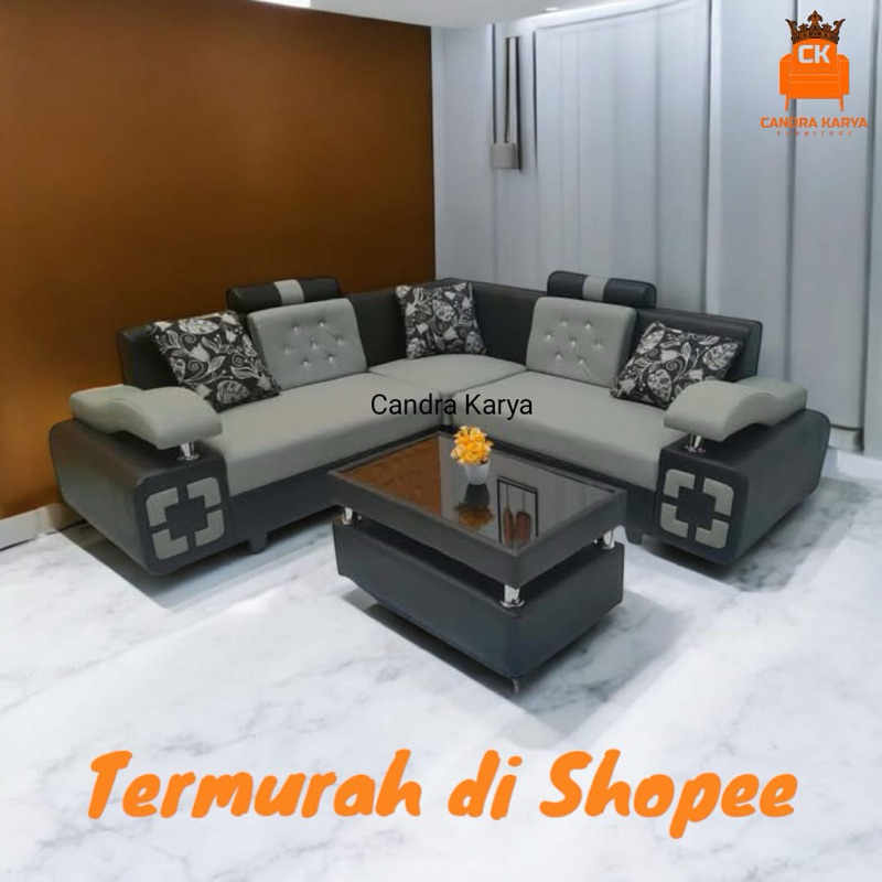 Sofa L Sudut Minimalis Modern Terbaru Kursi Sofa Ruang Tamu