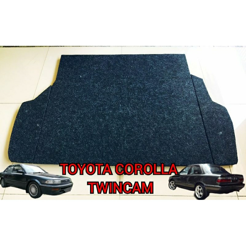 tatakan bagasi toyota corolla twincam, tutup ban cadangan toyota corolla twincam, cover bagasi toyot