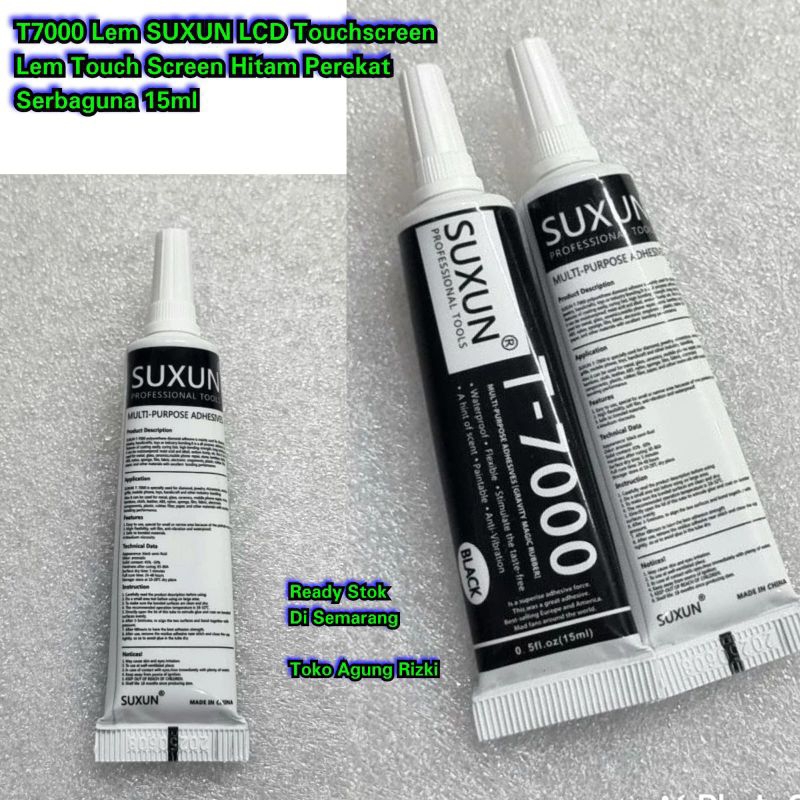 

T7000 Lem SUXUN LCD Touchscreen Lem Touch Screen Hitam Perekat Serbaguna Glue Jelly Adhesive Repair Tool Back Cover Super Glue Original