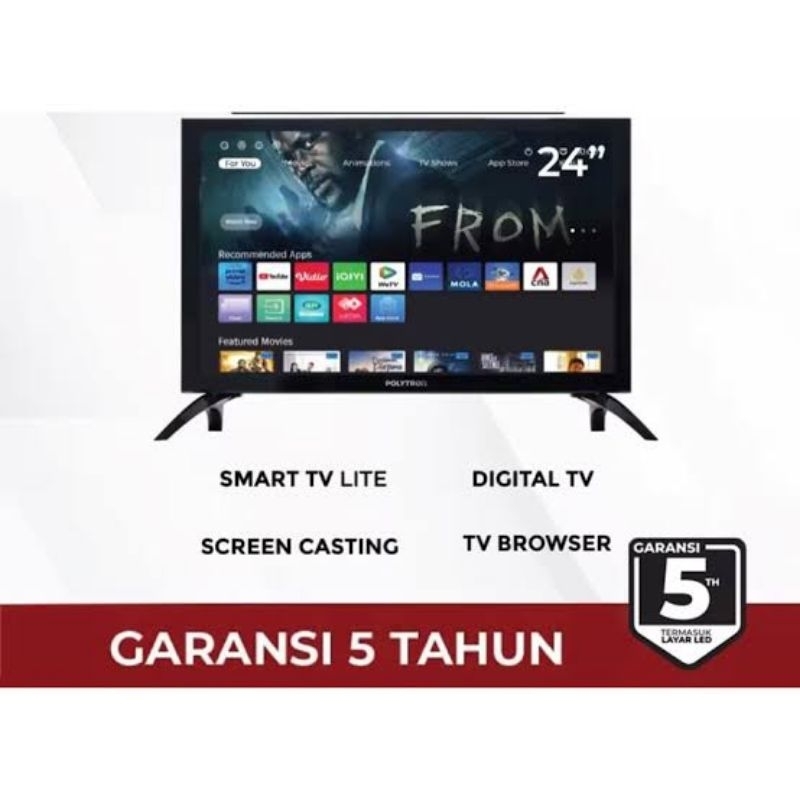 POLYTRON PLD-24CV1869 LED TV 24 INCH DIGITAL SMART 24CV1869